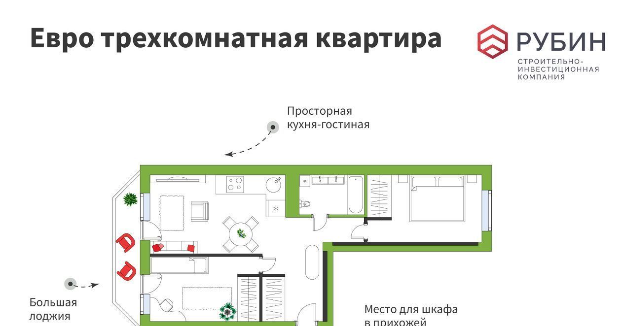 квартира г Архангельск р-н Ломоносовский округ пр-кт Ломоносова 98 фото 1