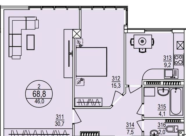 квартира г Севастополь ул Генерала Крейзера 8 корп. 5, Респ Крым фото