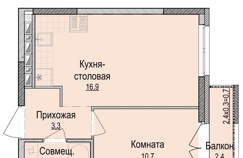 квартира г Ижевск р-н Устиновский Аэропорт ЖК «Хорошо» жилрайон фото 1