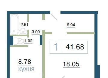 квартира г Красноярск р-н Октябрьский ЖК «Плодово-ягодный» фото 1