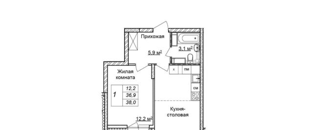 квартира г Нижний Новгород Горьковская ЖК «Новая Кузнечиха» 4 фото