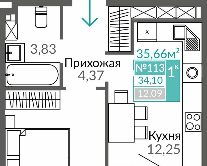 квартира г Симферополь р-н Киевский ЖК Тюльпаны Крымская роза мкр фото 1