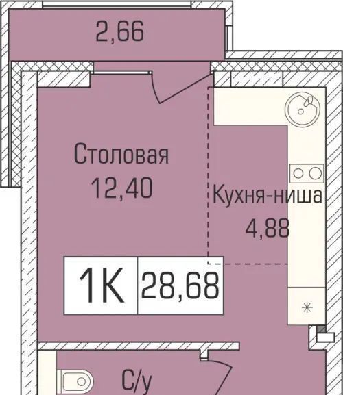 квартира г Новосибирск Заельцовская ул Василия Клевцова 3 фото 1