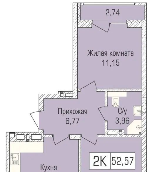 квартира г Новосибирск Заельцовская ул Объединения 102/4с фото 1