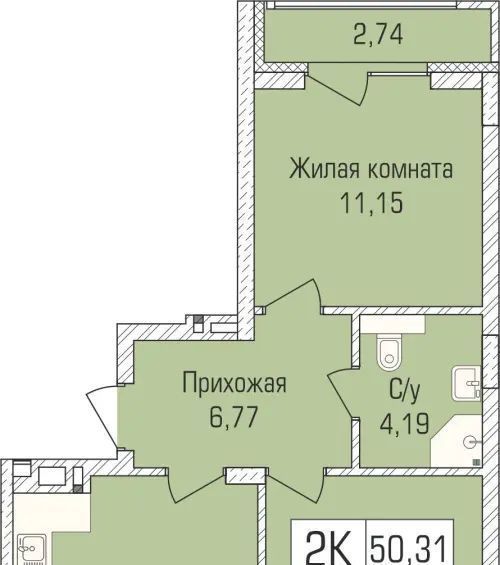 квартира г Новосибирск Заельцовская ул Объединения 102/4с фото 1