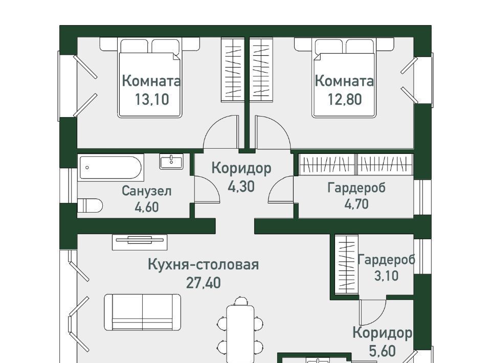 квартира р-н Сосновский п Западный р-н мкр Привилегия фото 1