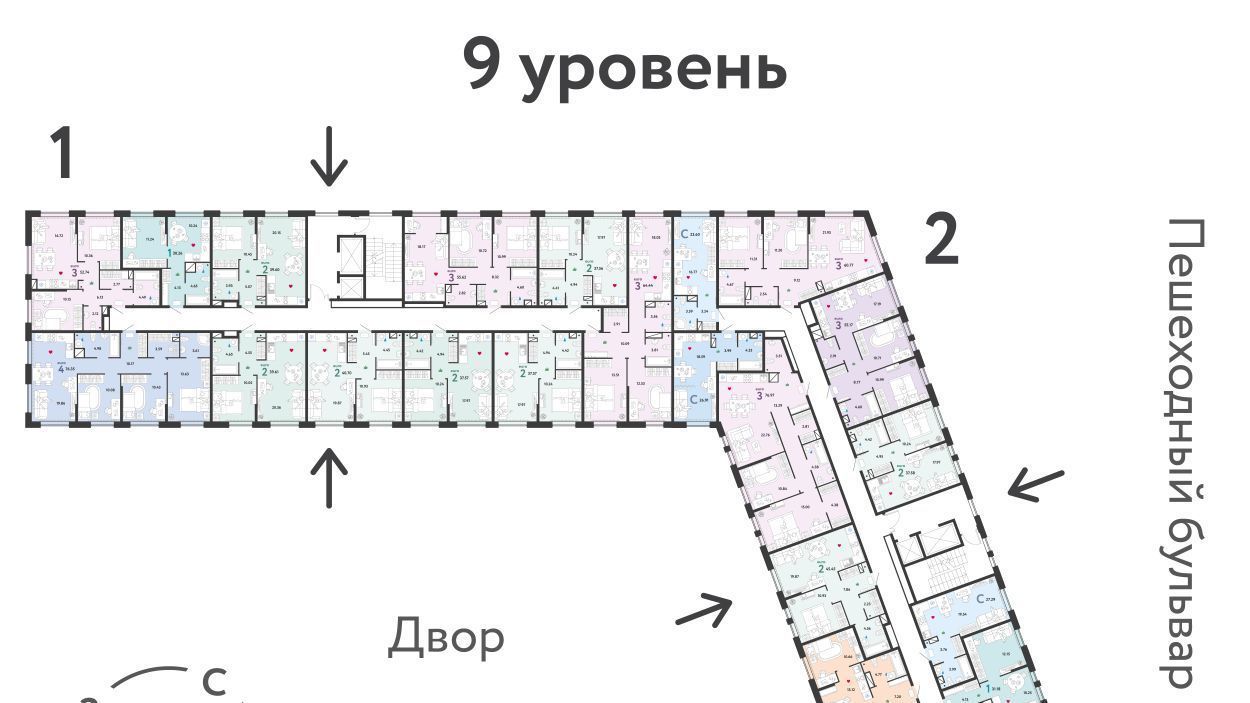 квартира г Тюмень р-н Калининский ЖК «Колумб» фото 2