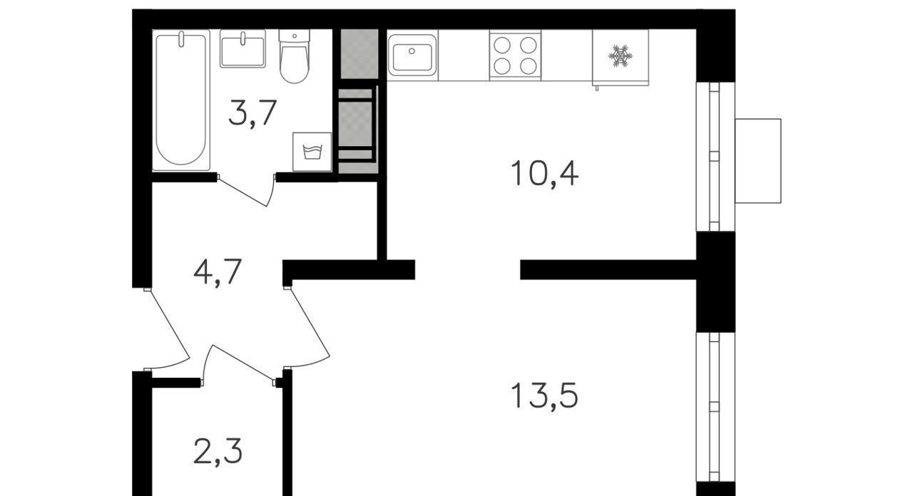 квартира г Москва ул Берзарина 32/3 поле, Октябрьское фото 1