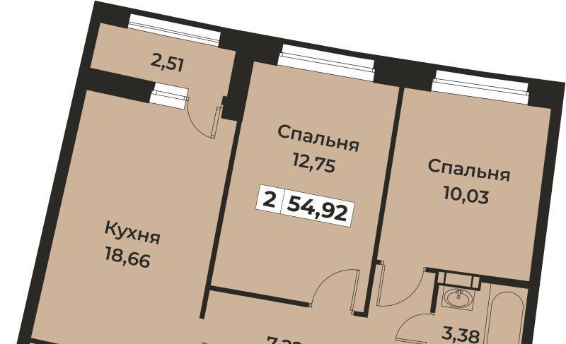 квартира р-н Всеволожский г Мурино пр-кт Авиаторов Балтики 29к/2 Девяткино фото 1