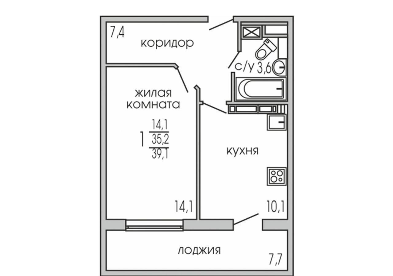 квартира г Набережные Челны р-н Комсомольский ул Авангардная 55а фото 2