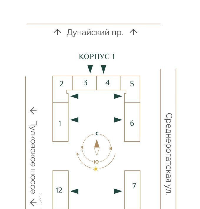 квартира г Санкт-Петербург ЖК «Триумф Парк» Звездная, Звездное муниципальный округ фото 3