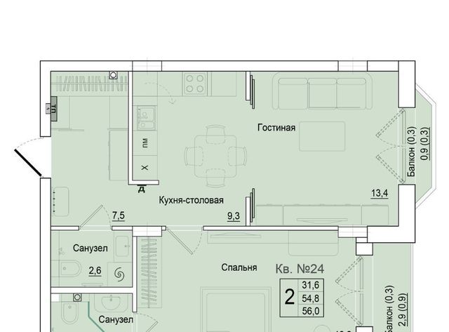 г Калининград р-н Ленинградский ул Молодой гвардии 36/2 фото