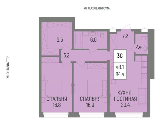 р-н Октябрьский ЖК «Новатор» Глумилино-1 мкр фото