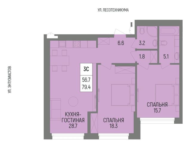 р-н Октябрьский ЖК «Новатор» Глумилино-1 мкр фото