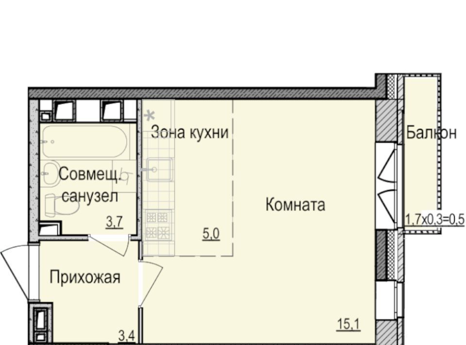 квартира г Ижевск р-н Индустриальный Карлутский ЖК «Скандинавия» 7 жилрайон, 3-й мкр фото 1