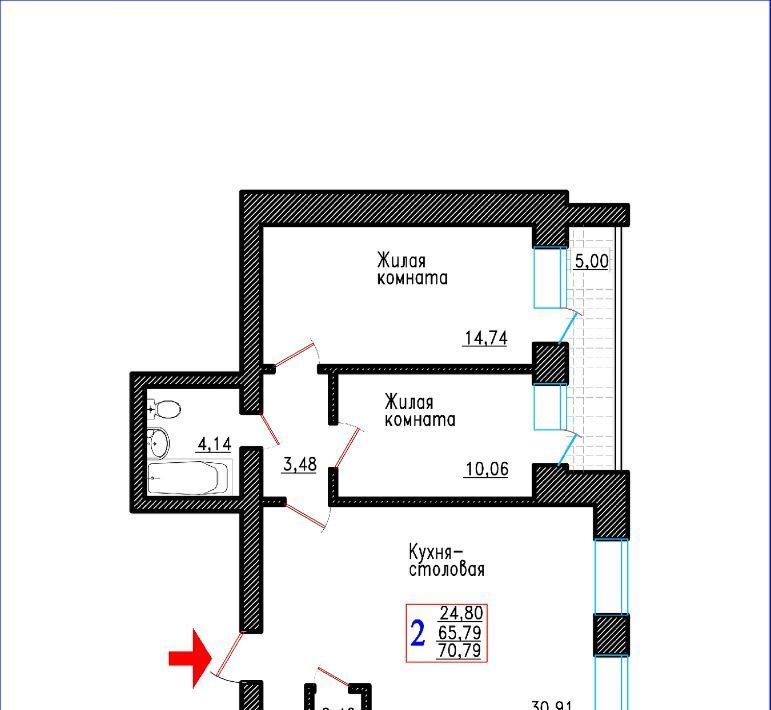 квартира р-н Семилукский г Семилуки ул Маяковского 37/3 фото 1