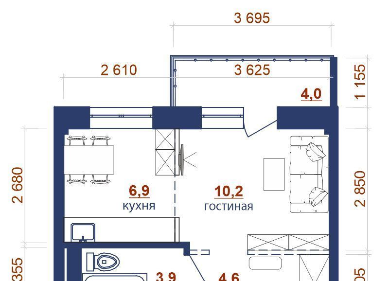 квартира г Иркутск р-н Правобережный ЖК «Художник» фото 1