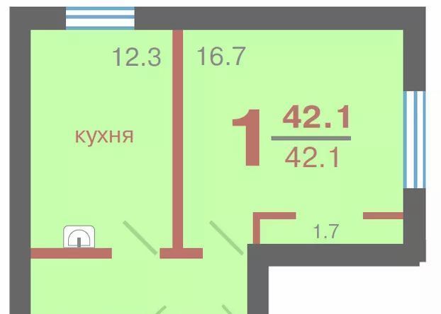 квартира г Красноярск р-н Кировский ул Апрельская 4в фото