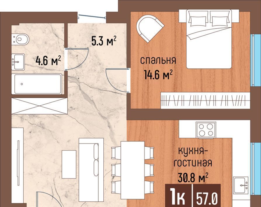 квартира р-н Светлогорский г Светлогорск ул Ольховая 32к/3 фото 1