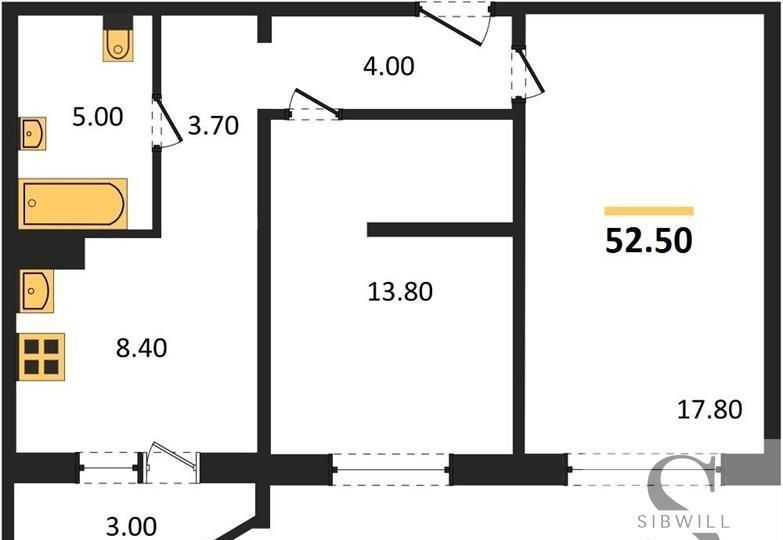 квартира г Новосибирск метро Площадь Гарина-Михайловского ул 1-я Чулымская 112/5 фото 1