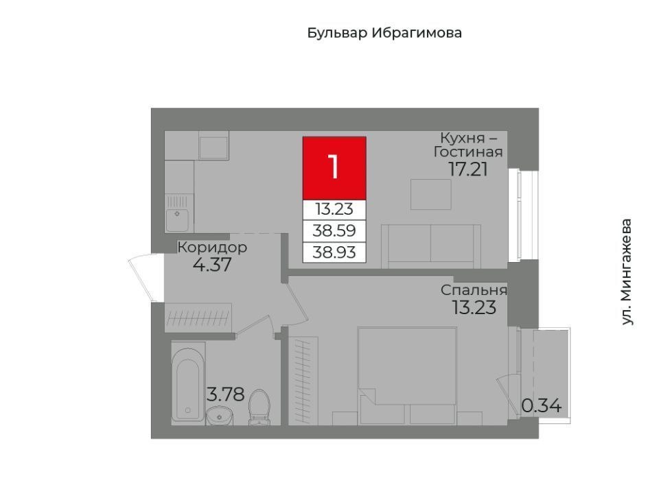 квартира г Уфа р-н Советский ул 50-летия Октября фото 1