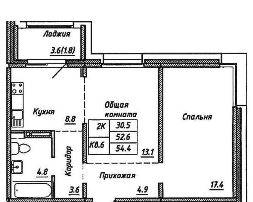 квартира г Обь ул Геодезическая 6в корп. 3 фото 1