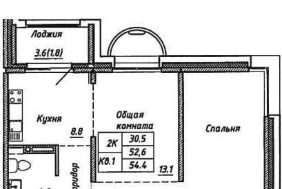 квартира г Обь ул Геодезическая 6в корп. 3 фото 1