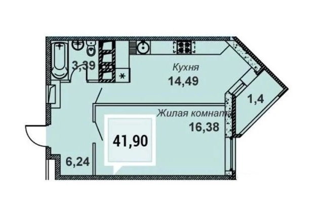 квартира г Краснодар проезд им. Леонида Лаврова 4 Карасунский округ фото 6