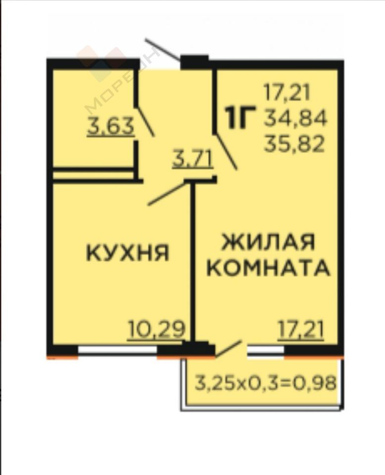 квартира г Краснодар ул Краеведа Соловьёва 6/2 фото 20