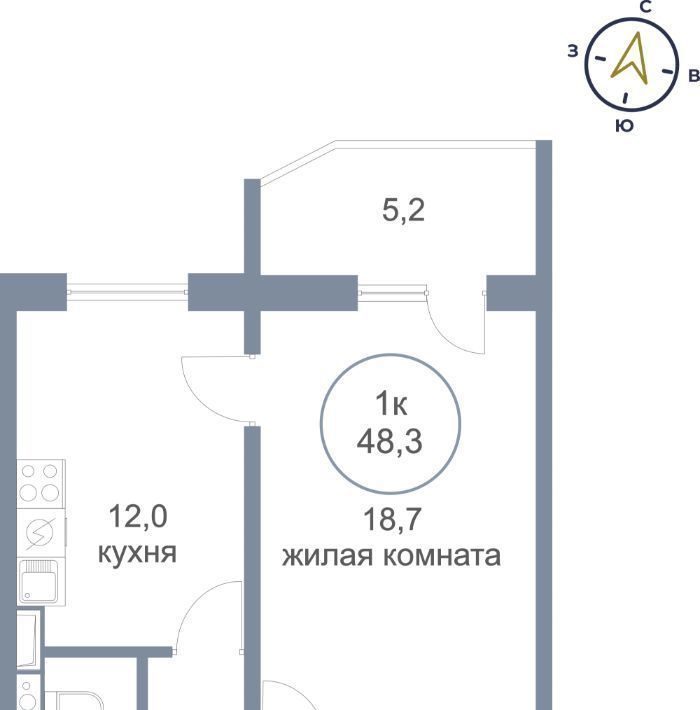 квартира г Сургут наб Ивана Кайдалова 20 24-й фото 1