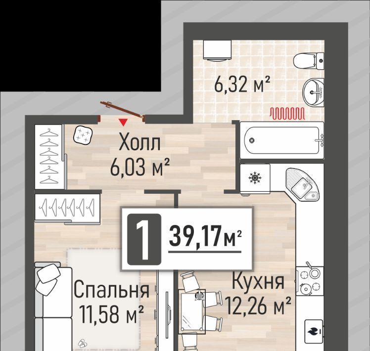 квартира р-н Рыбновский г Рыбное ЖК «Мега» жилой квартал фото 1