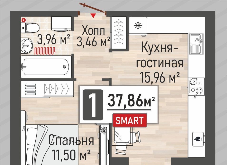 квартира р-н Рыбновский г Рыбное Жилой Мега кв-л фото 1