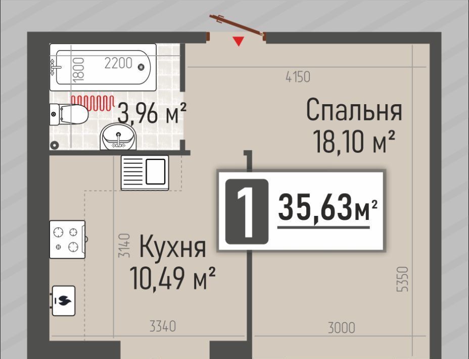 квартира р-н Рыбновский г Рыбное ЖК «Мега» жилой квартал фото 2