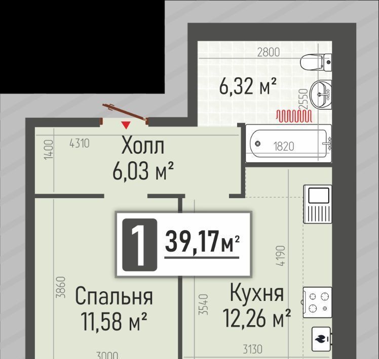 квартира р-н Рыбновский г Рыбное ЖК «Мега» жилой квартал фото 2