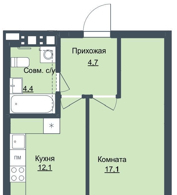 квартира г Ижевск р-н Октябрьский ЖК «Истории» фото 1