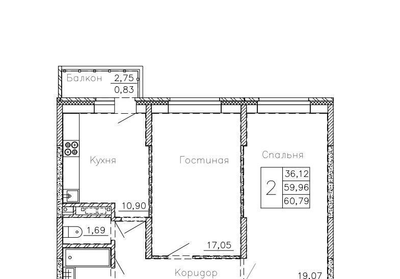 квартира р-н Семилукский г Семилуки ул Чайковского 7/1 фото 1