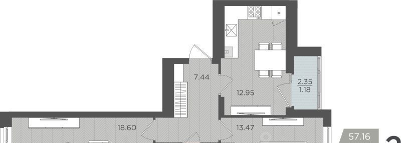 квартира г Калининград р-н Московский ул Батальная 65а фото 1