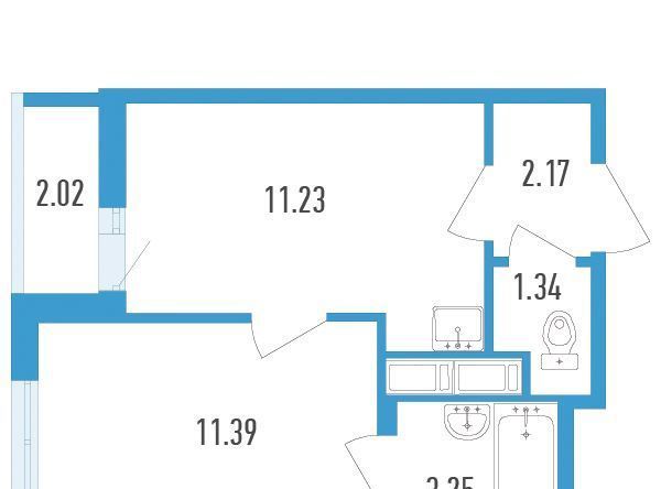 квартира г Санкт-Петербург п Шушары метро Купчино фото 1