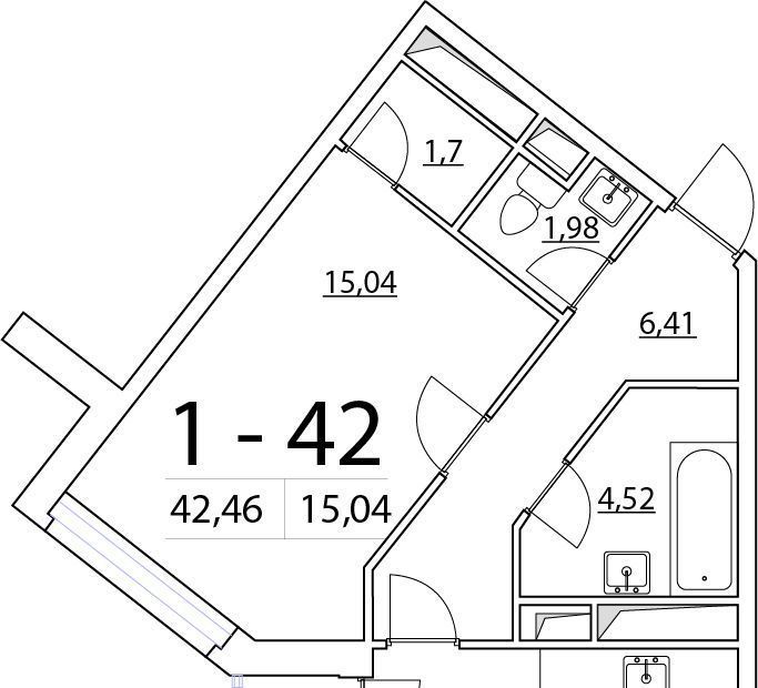 квартира г Санкт-Петербург метро Комендантский Проспект ул Планерная 95к/1 фото 1