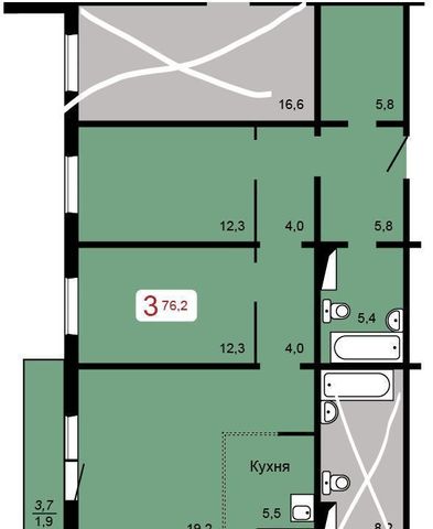 квартира г Красноярск р-н Свердловский ул Судостроительная 1 д. 3 фото