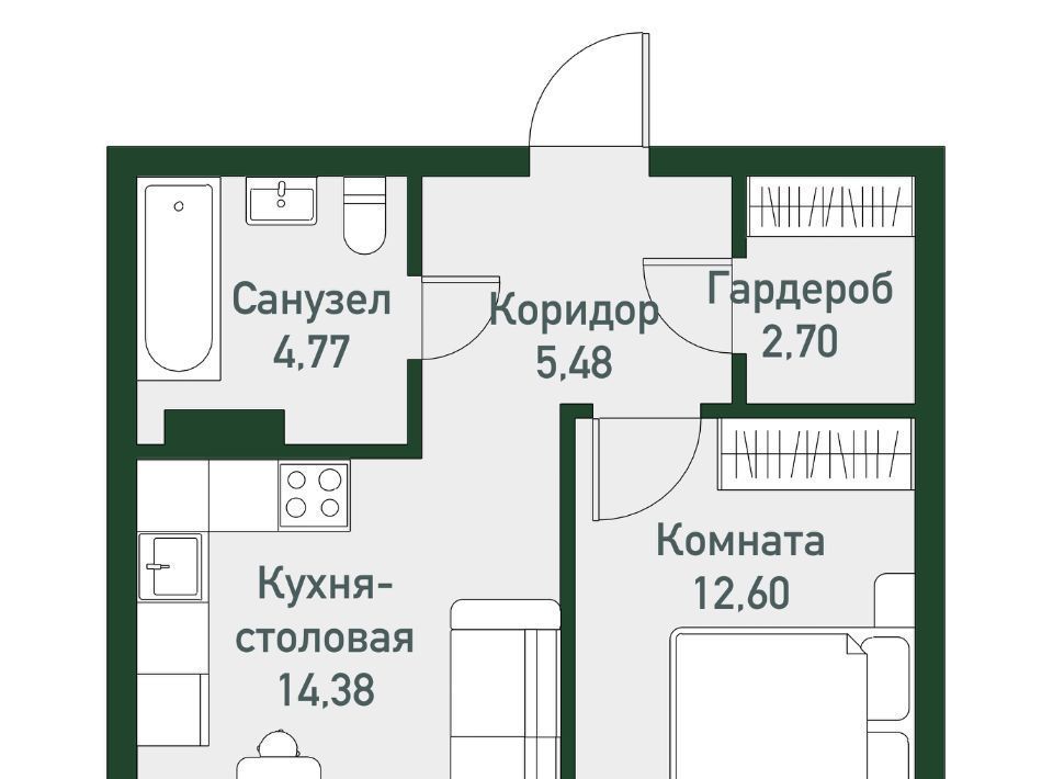 квартира р-н Сосновский п Западный р-н мкр Привилегия фото 1