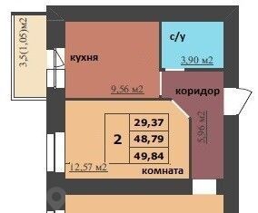 квартира г Ярославль р-н Дзержинский 15-й микрорайон Северный ЖК «Мегаполис» жилрайон фото 1