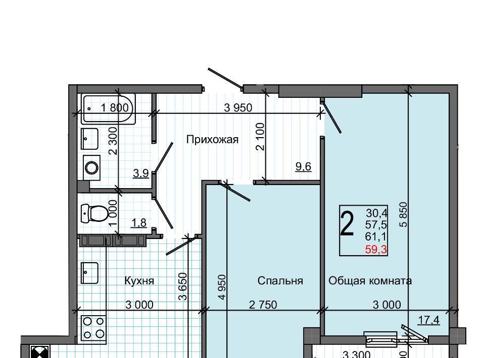 квартира р-н Симферопольский с Мирное ул Живописная 22 фото 1