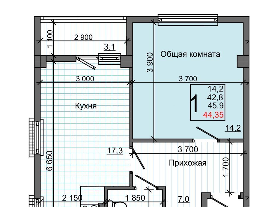 квартира р-н Симферопольский с Мирное ул Живописная 26 фото 1