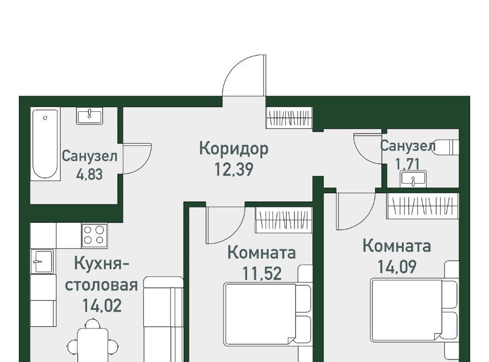 квартира р-н Сосновский п Западный р-н мкр Привилегия фото 1