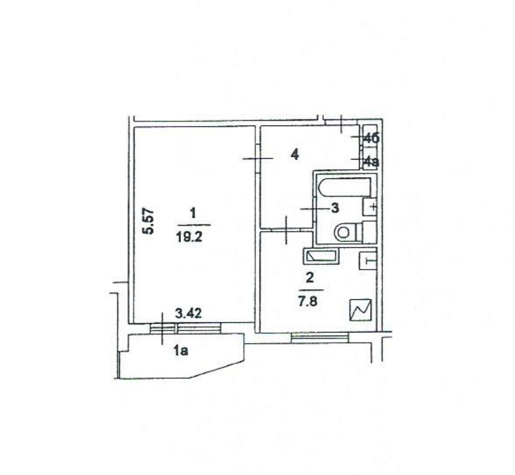 квартира г Зеленоград метро Нахабино МЦД-2, 15-й мкр, К 1519 фото 2