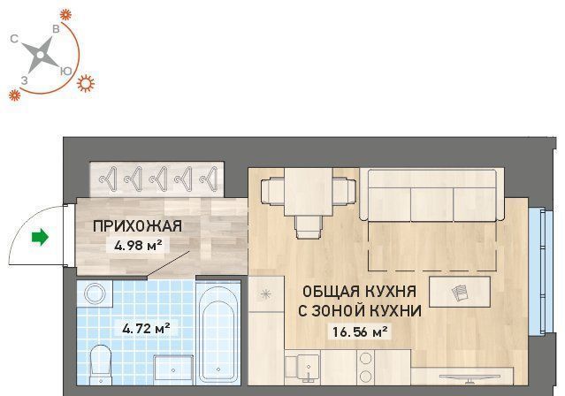 квартира г Екатеринбург ул Ползунова Проспект Космонавтов, жилой дом фото 1