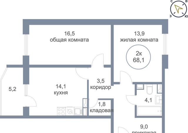 городской округ Солнечногорск д Голубое б-р Парковый 2 корп. 1, Андреевка фото