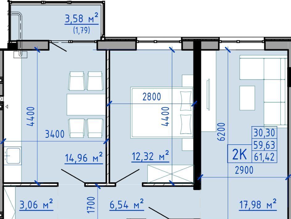 квартира г Батайск ул Комсомольская 135к/2 фото 1