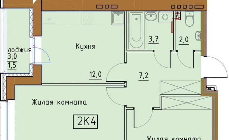 квартира г Пермь р-н Индустриальный ул Советской Армии 82 фото 1